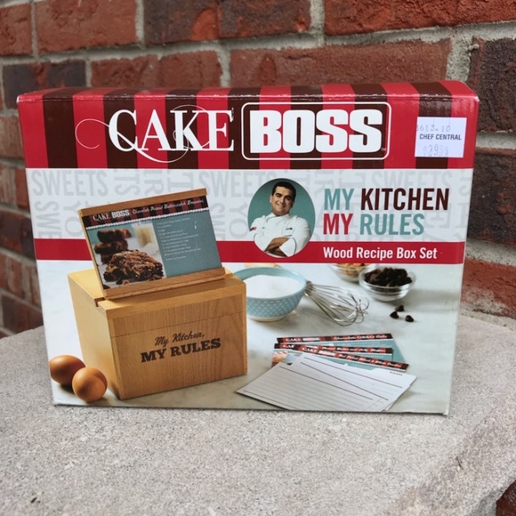 Cake Boss Wood Recipe Box Set - Picture 2 of 4